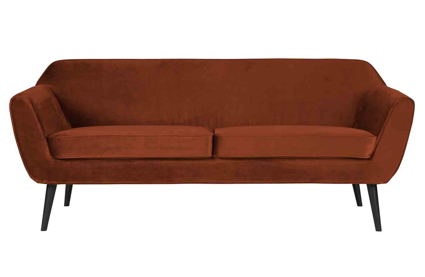 Sofa Rocco Samt, 187cm Rost