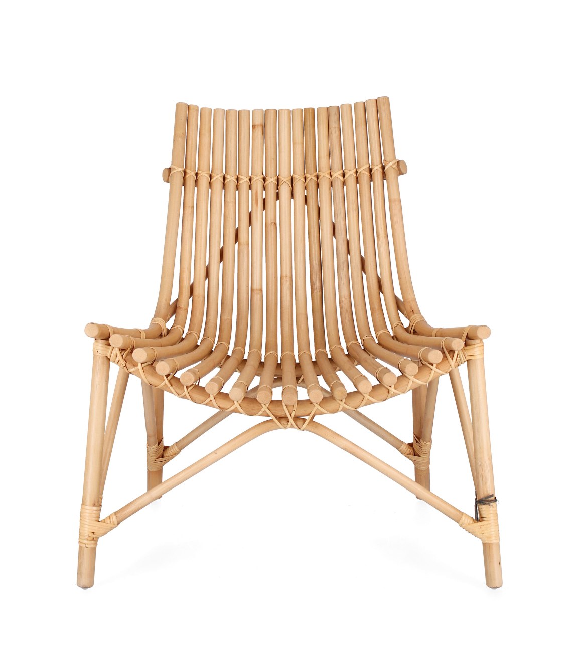 Sessel Menendez aus Rattan, Natur