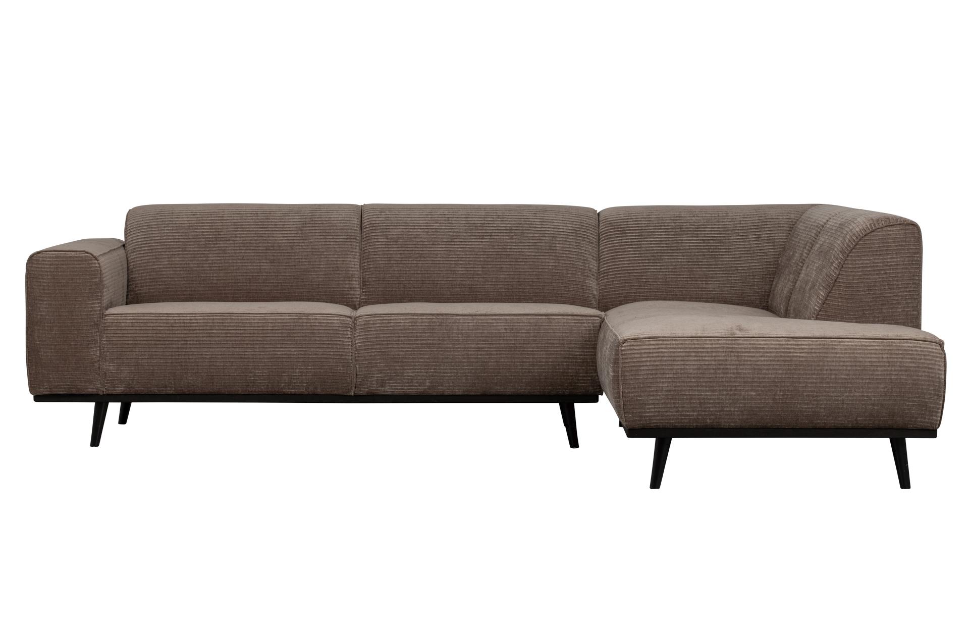 Ecksofa Statement aus gewebten Jacquard Rechts, Taupe