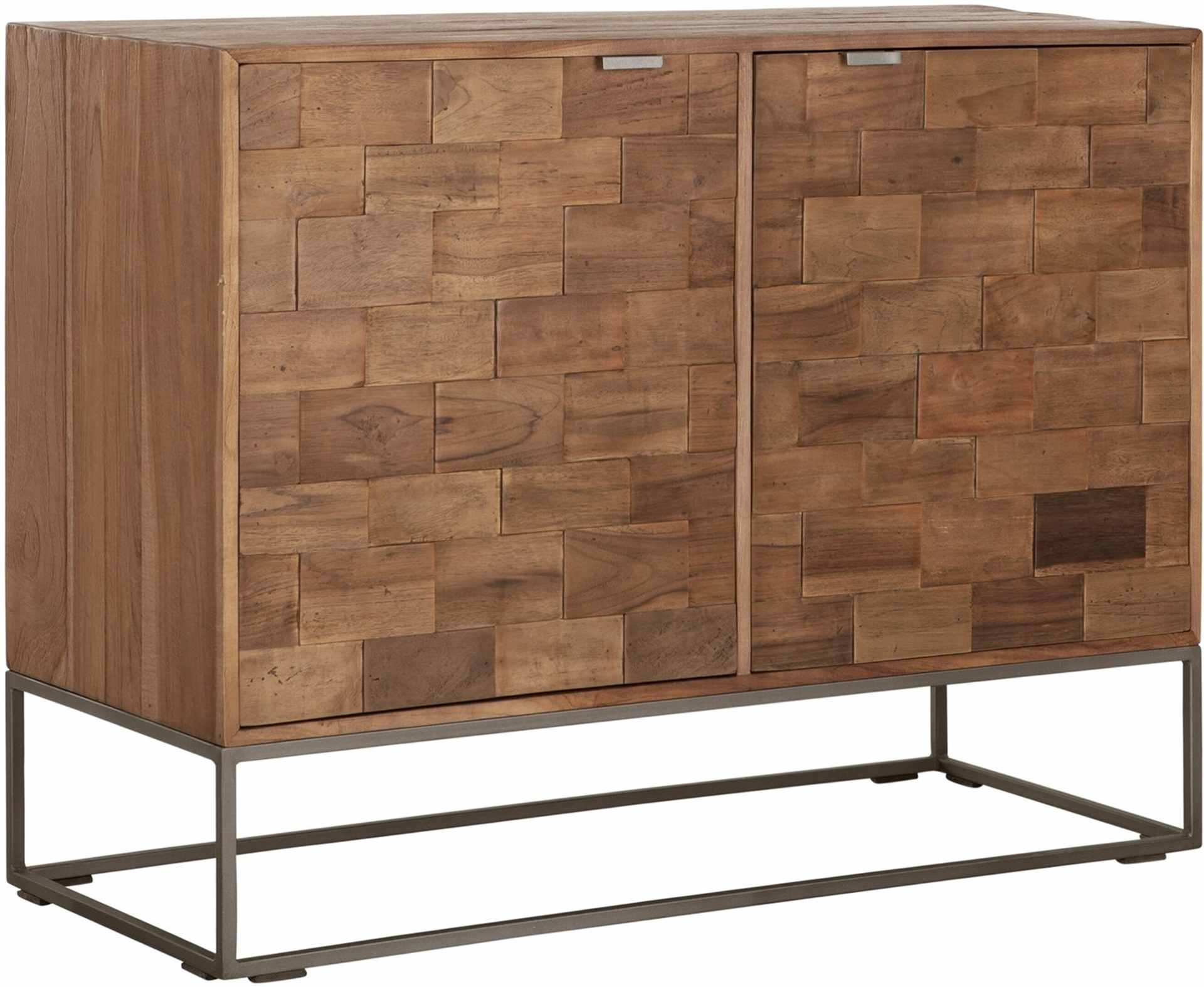 Sideboard Blockx aus Teakholz, 105 cm