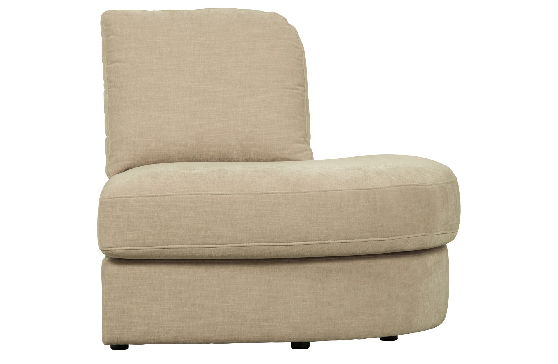 Modulsofa Family 1-Seat Eck-Element Rund Rechts, Sand