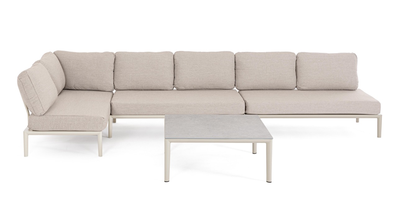 Gartencouchtisch Gerald aus Aluminium 90x90 cm, Pelikan