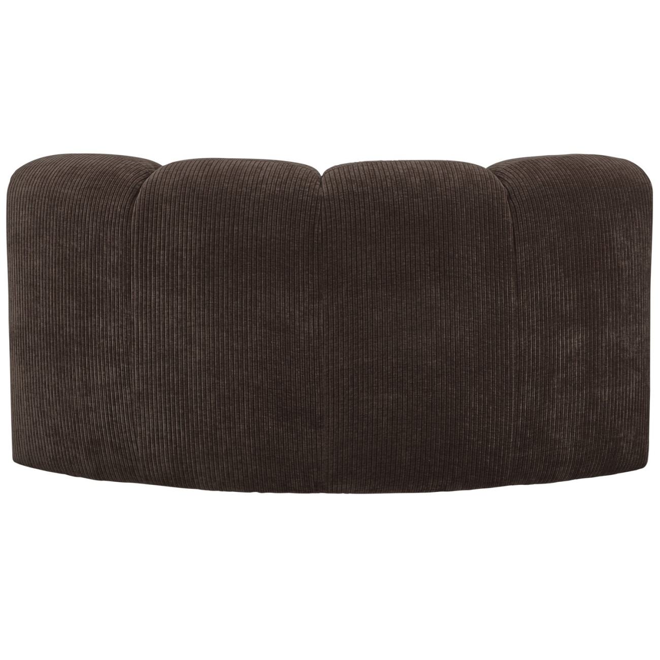 Modulsofa Mojo Flachcord Eck-Element, Braun