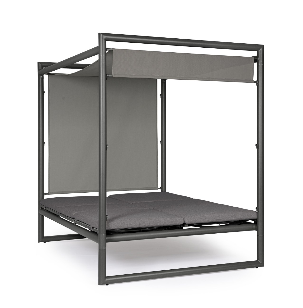 Gartendaybed Konnor aus Aluminium, Anthrazit