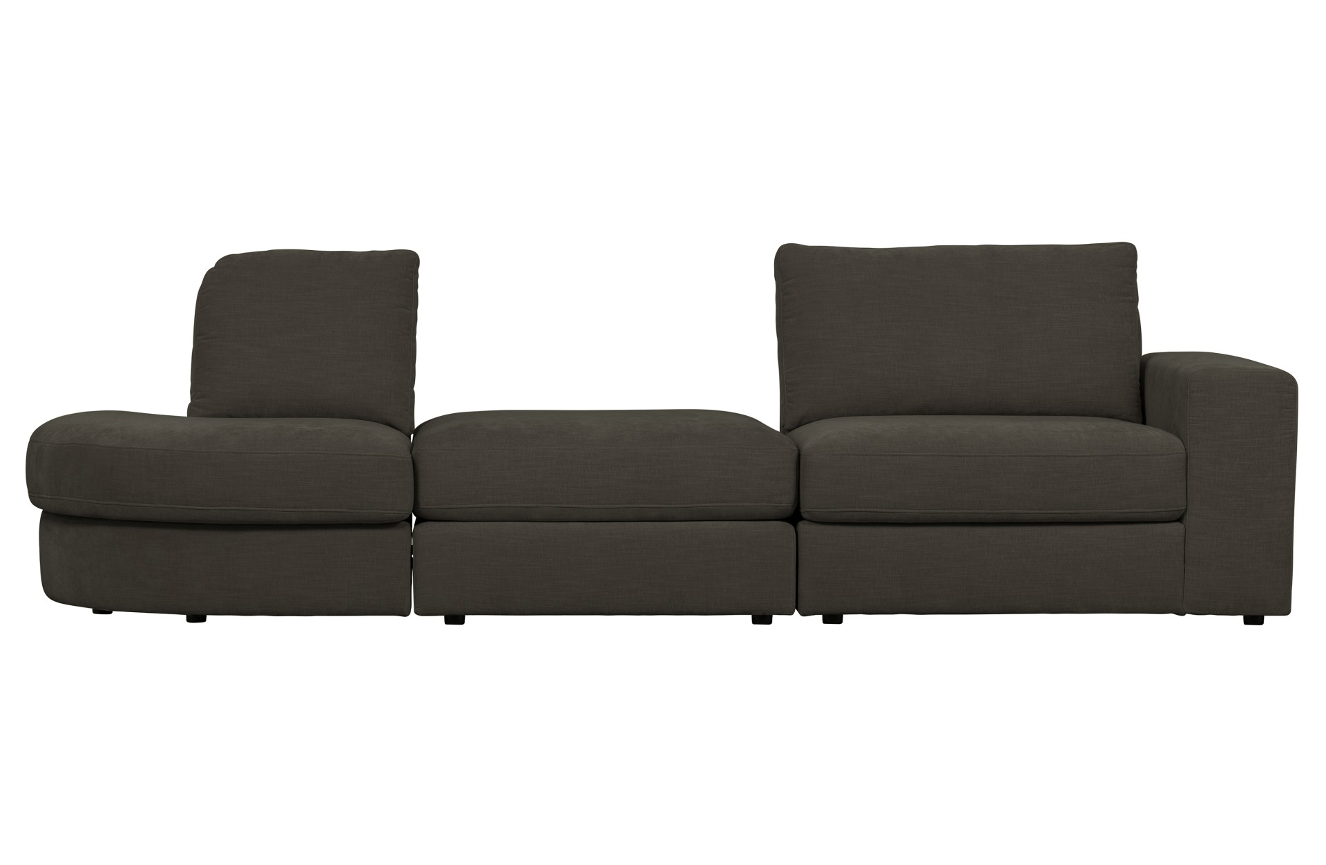 Modulsofa Family 1-Seat Element Rechts, Anthrazit