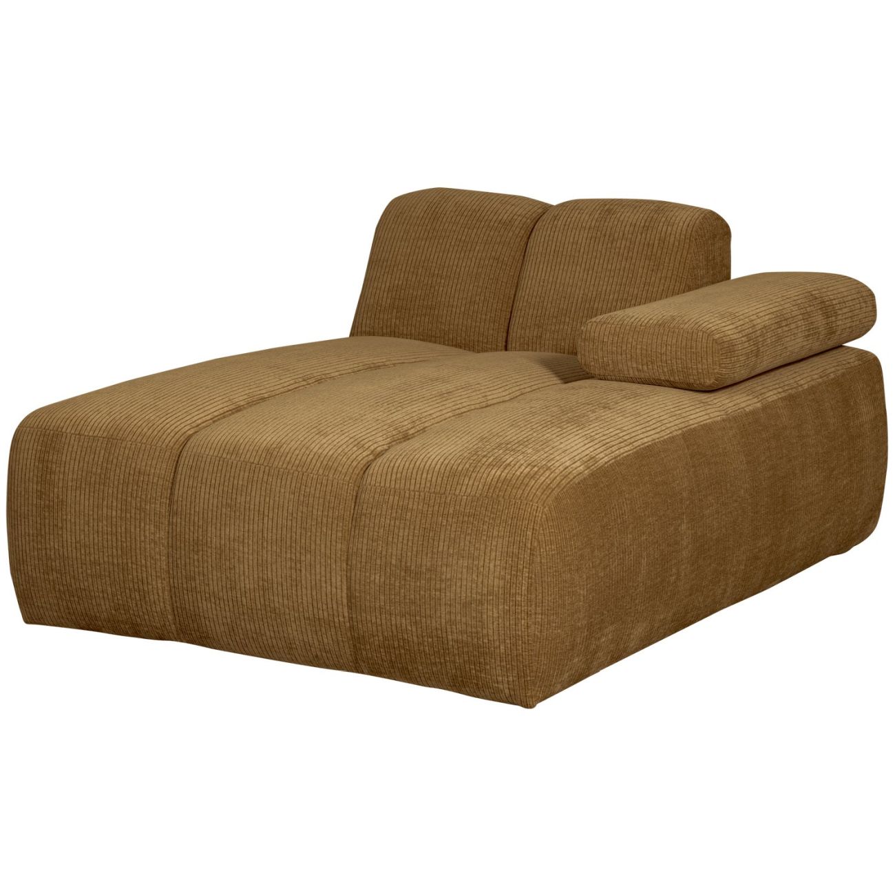 Modulsofa Mojo Flachcord Chaiselongue-Rechts, Honiggelb