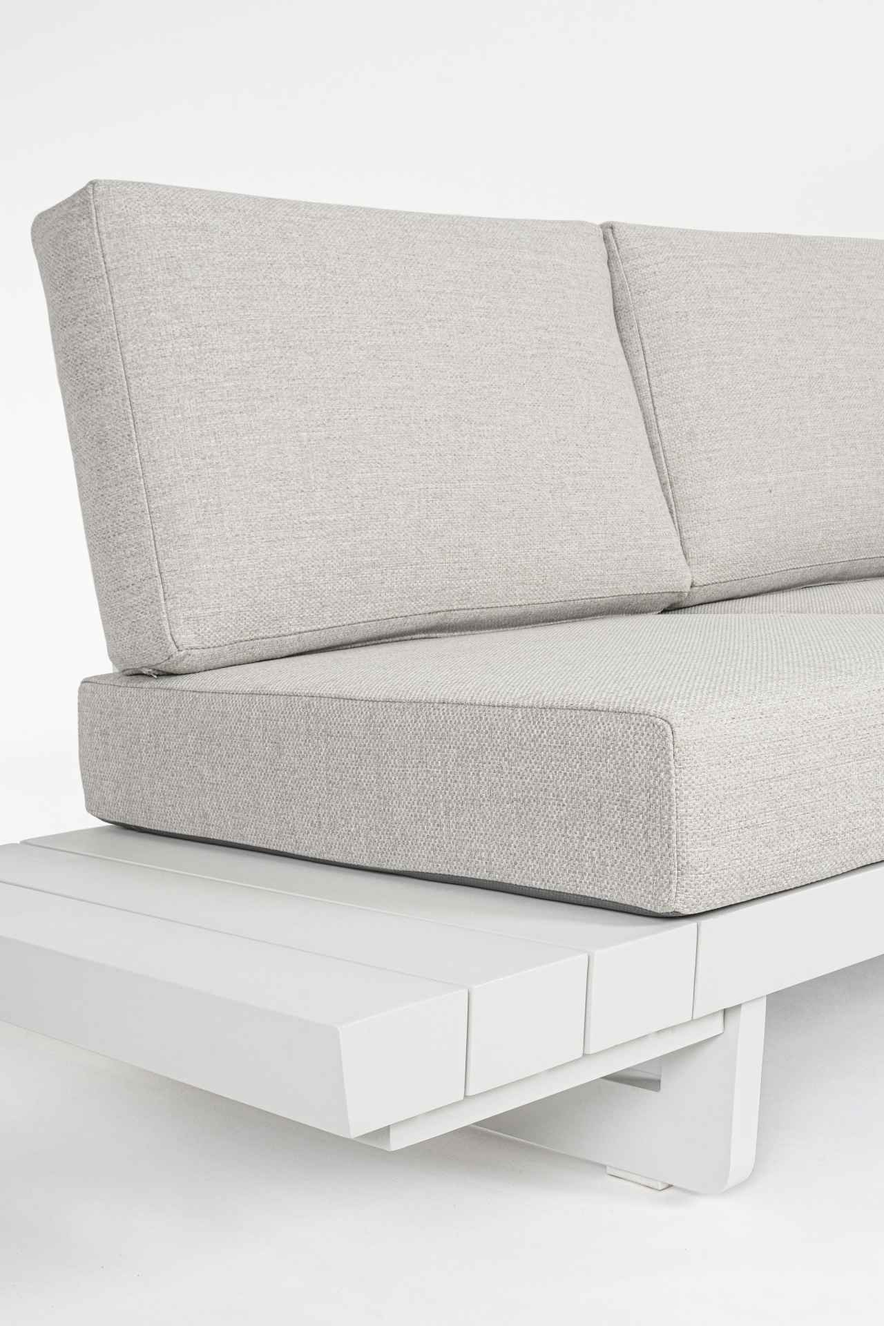 Ecksofa Infinity mit Kissen, Weiß