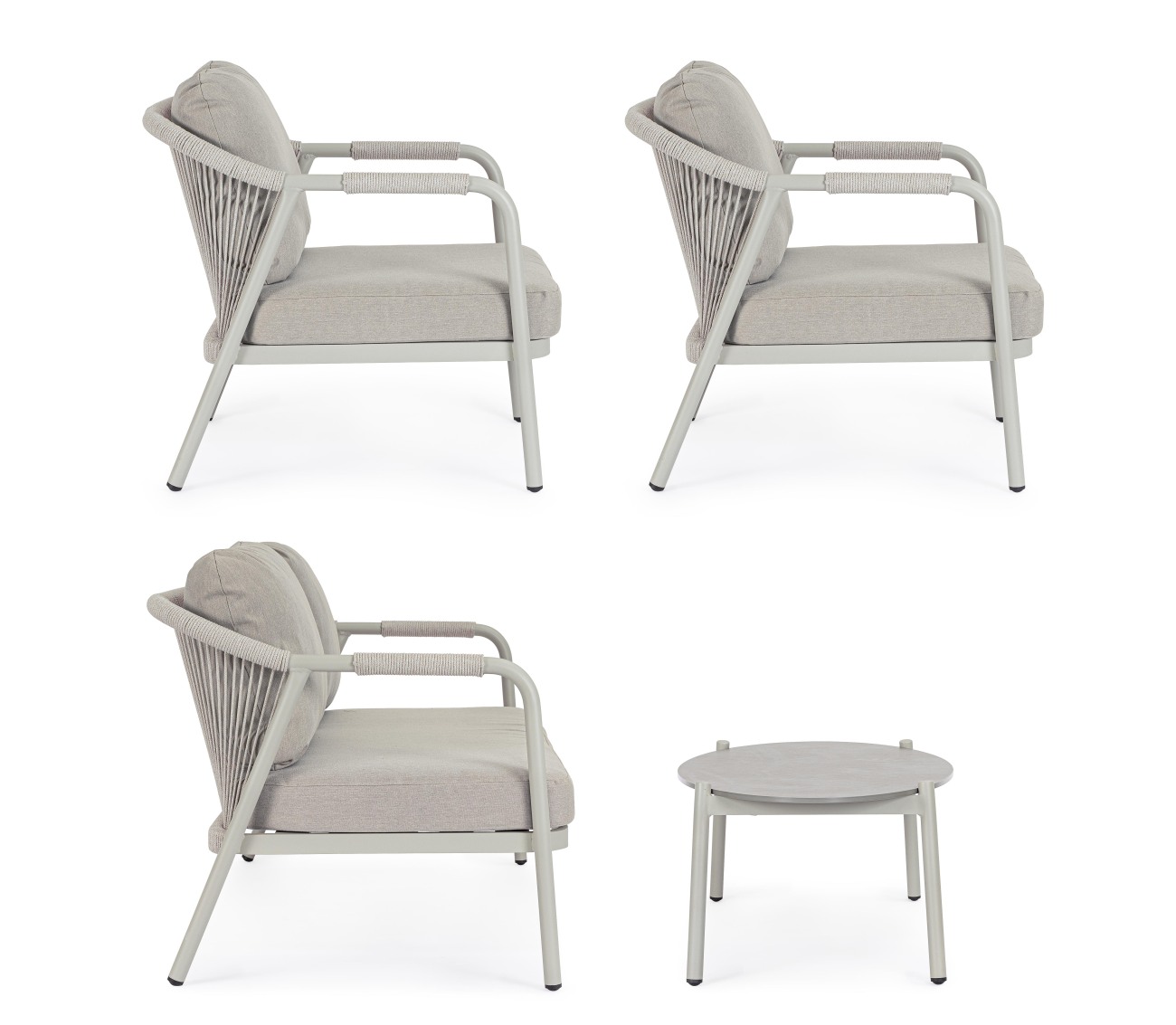 Garten-Set Miravet 4er Gruppe, Saturn / Saturn