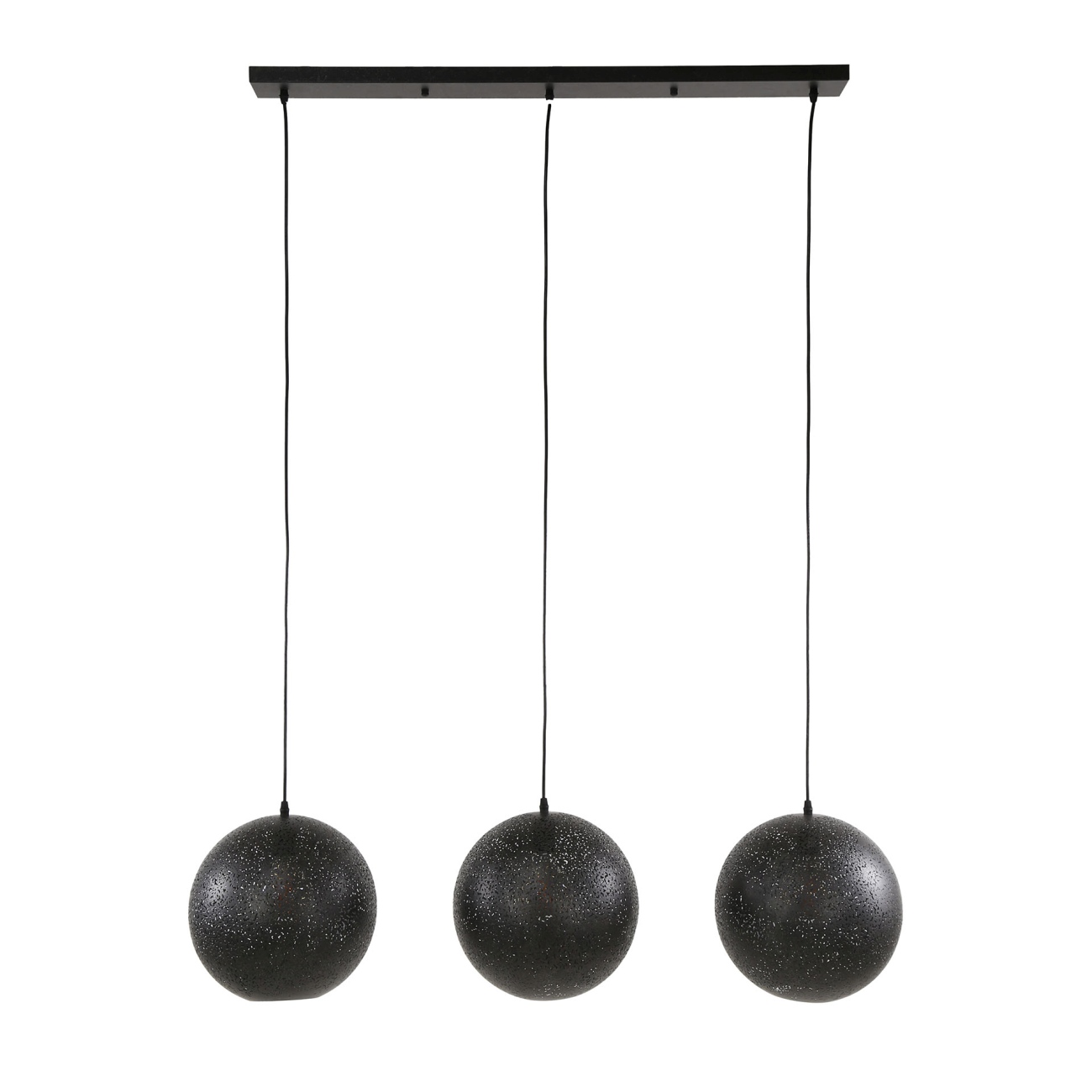 Hängeleuchte Neptune, 3-flammig - Metall Artic-Schwarz, Ø 30 cm, LED