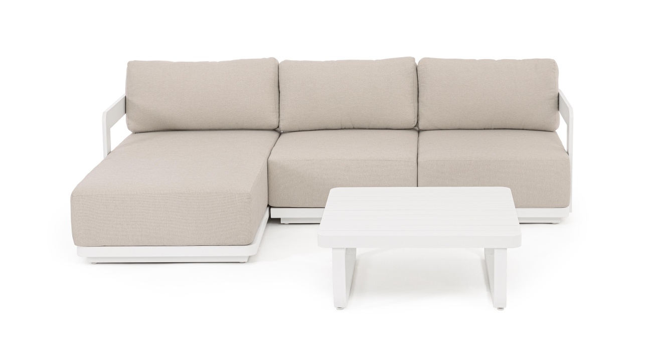 Garten-Set Mariel, Gartenecksofa & Couchtisch