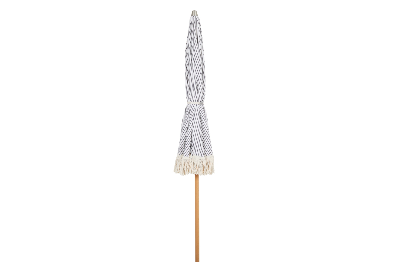 Sonnenschirm Gatsby Ø 185 cm, Grau / Weiß