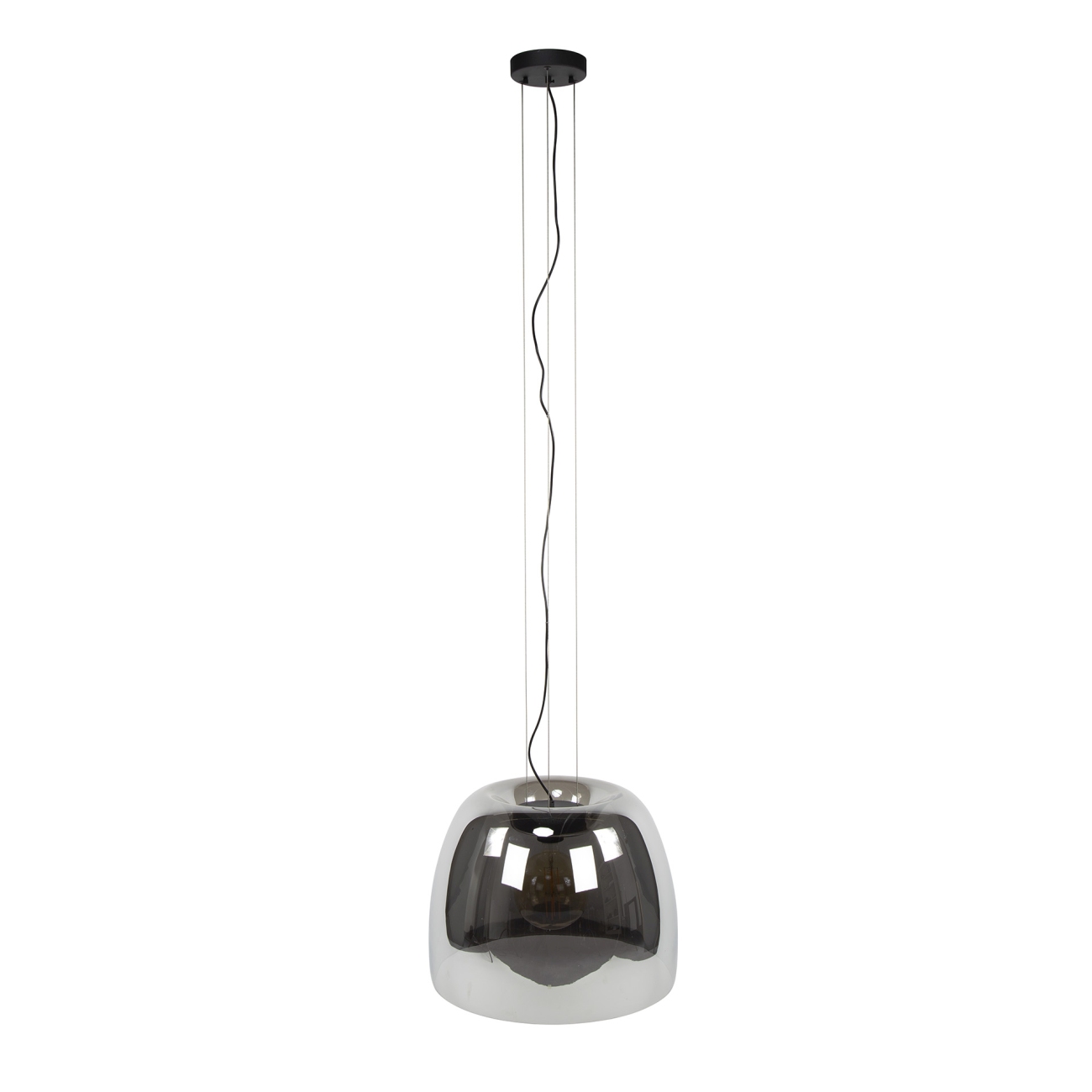 Hängeleuchte Kupenac - Rauchglas, Ø 48 cm, inkl. LED
