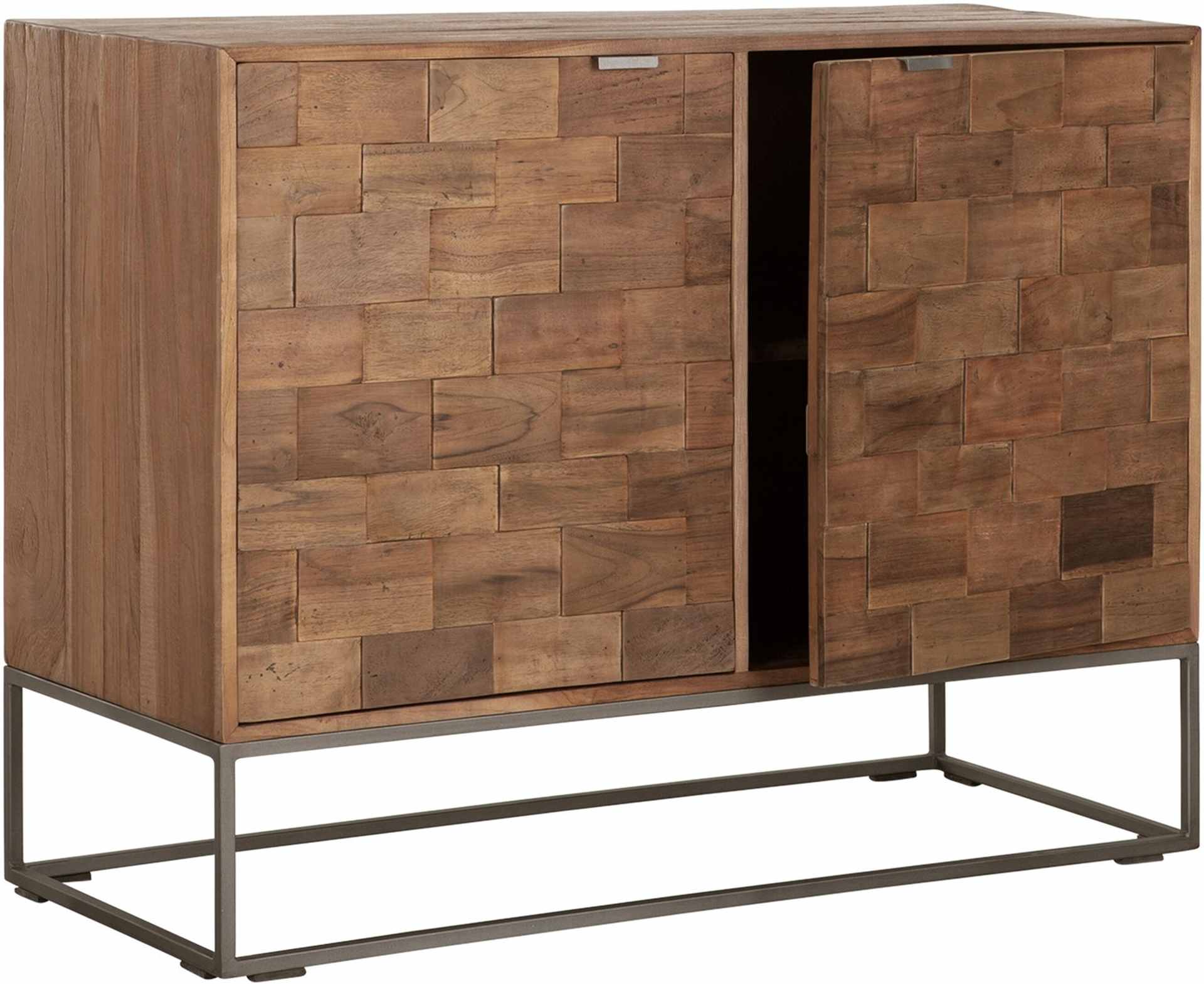 Sideboard Blockx aus Teakholz, 105 cm