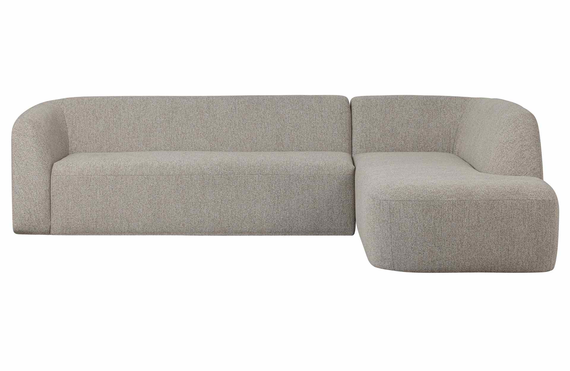 Ecksofa Sloping, Rechts, Hellgrau