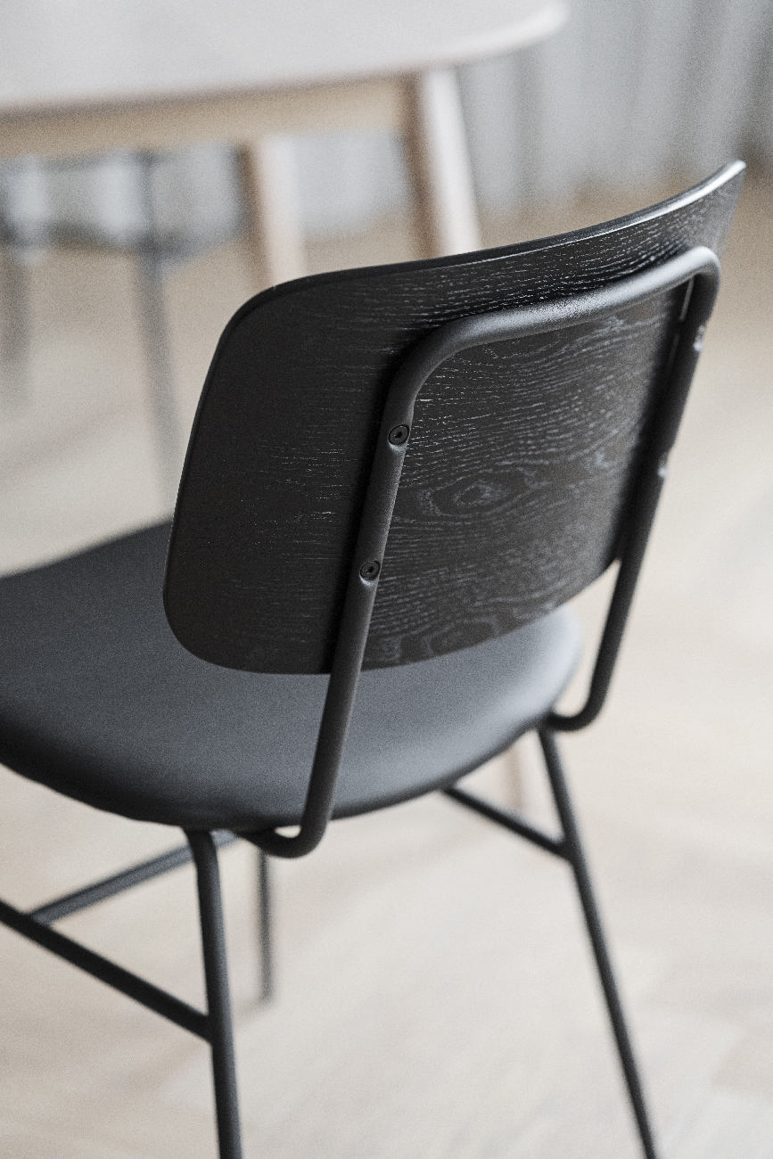 Stuhl Brent, Esche Schwarz