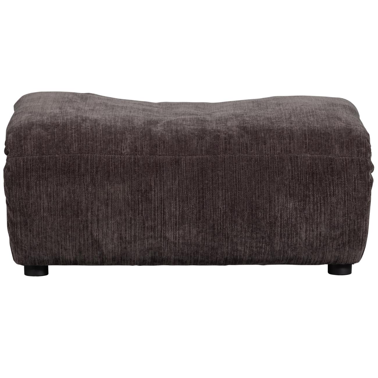 Hocker Baggy aus Melange-Stoff, Dunkelbraun