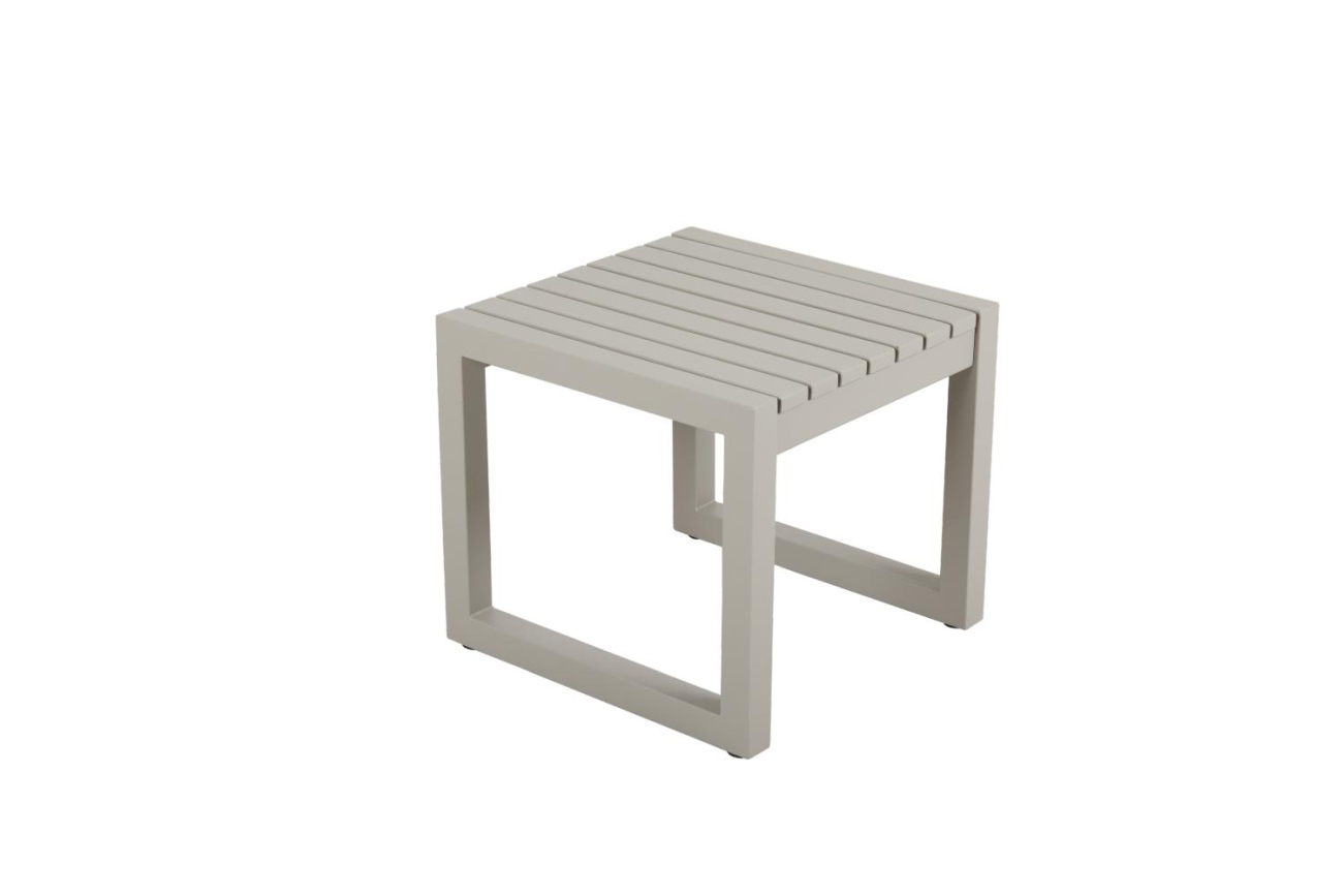 Gartenbeistelltisch Vevi aus Aluminium, Beige