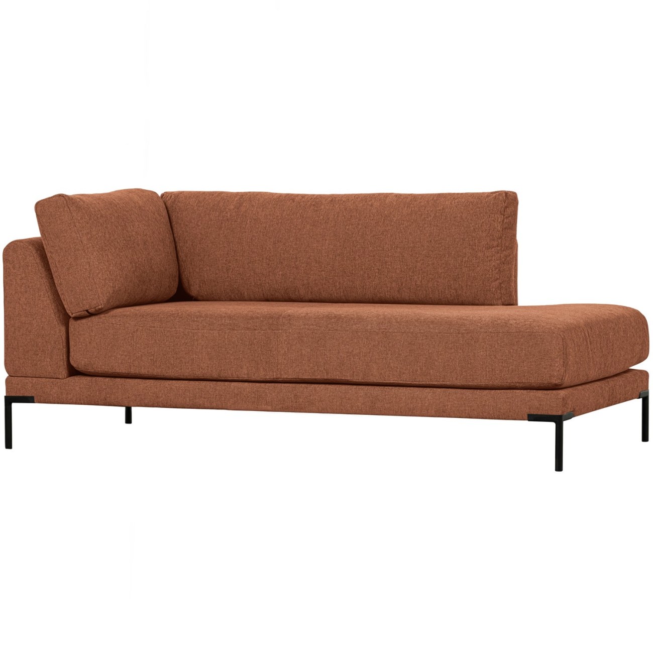 Modulsofa Couple Lounge-Element Rechts, Rust