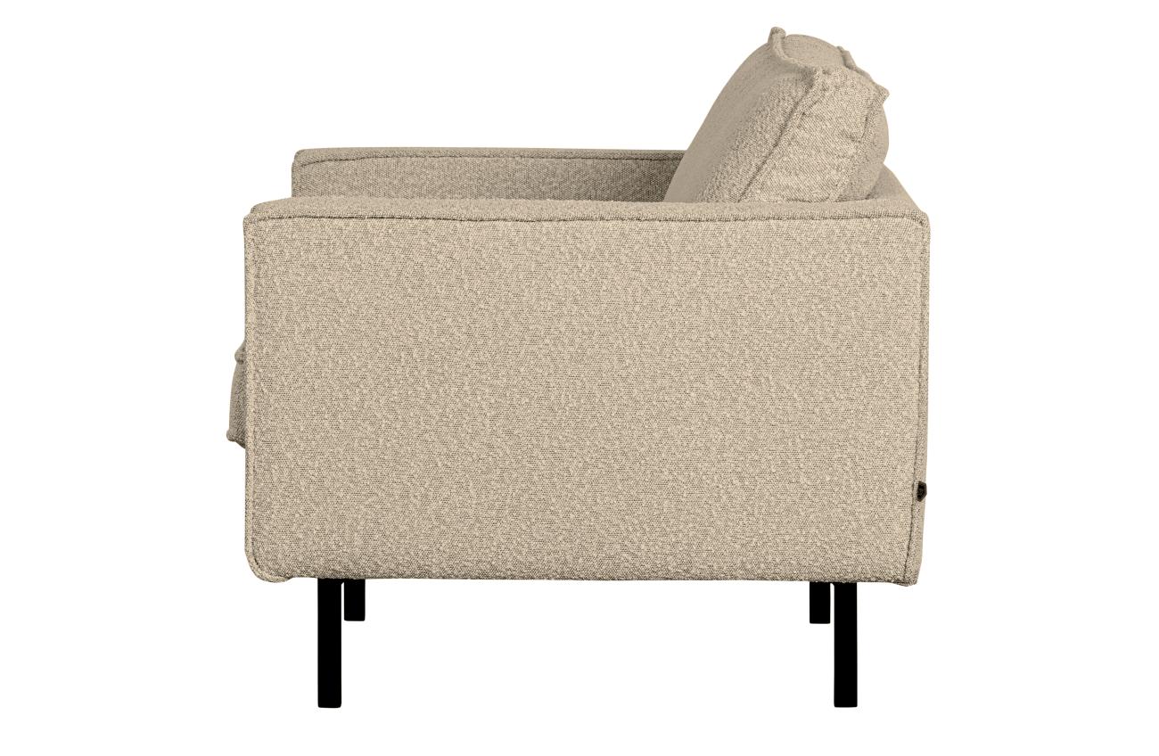 Sessel Rodeo aus Boucle-Stoff, Beige