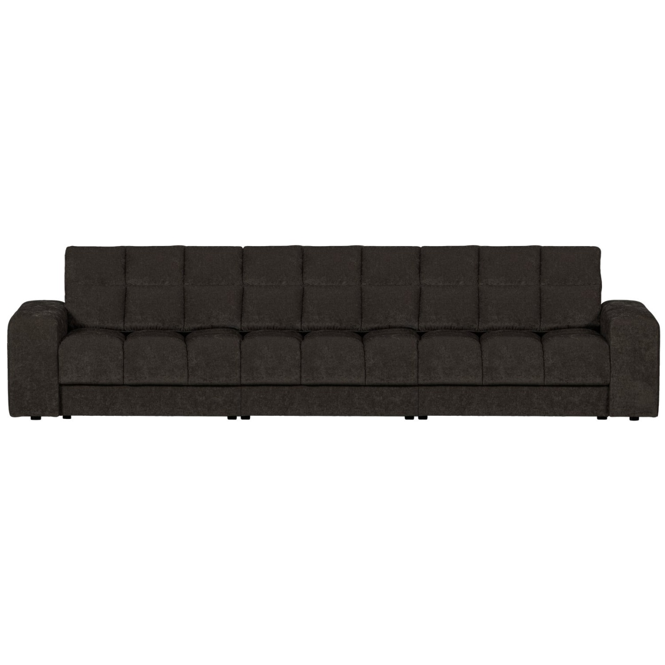 Sofa Date 3-Sitzer aus Webstoff, Anthrazit