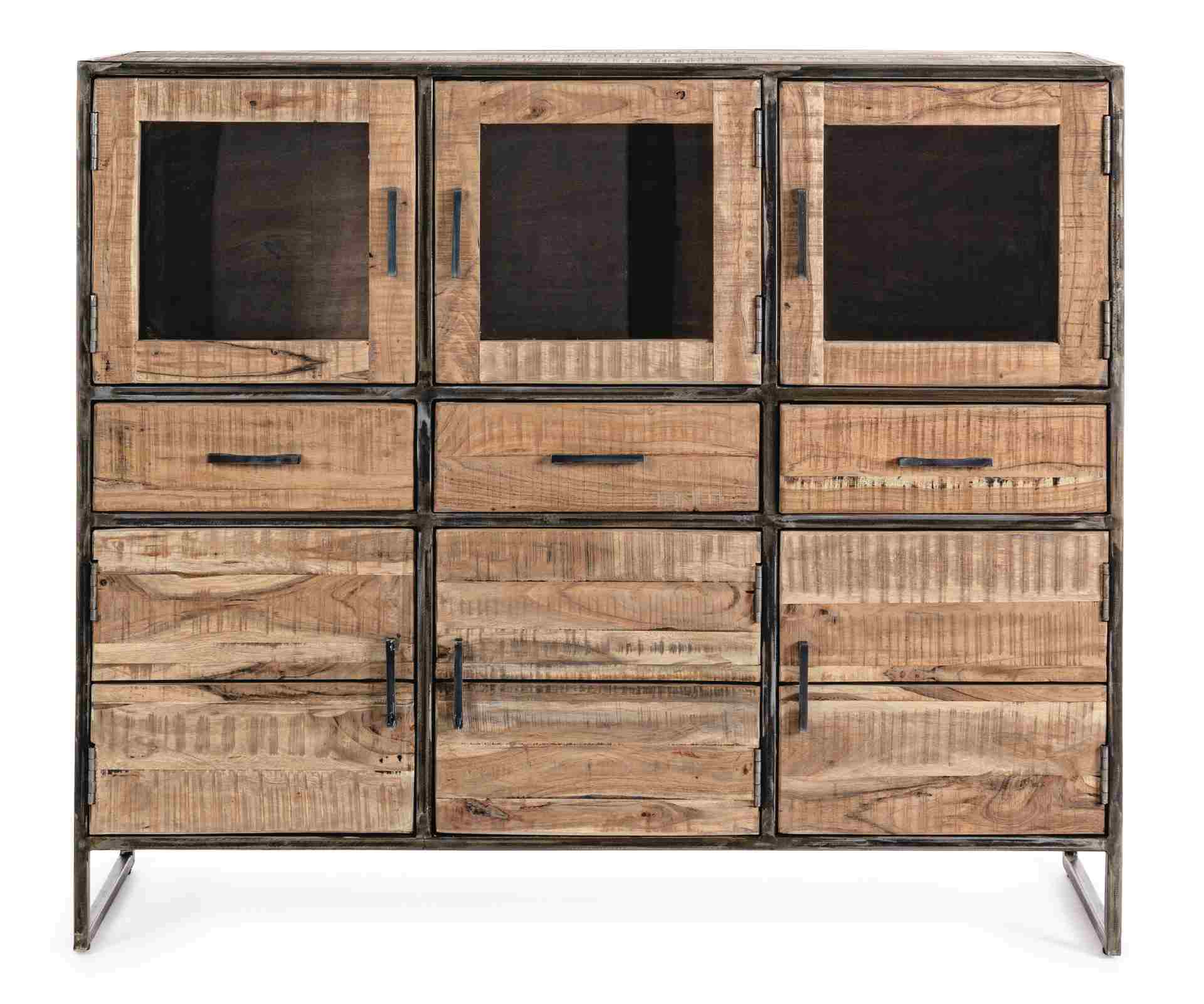 Sideboard Elmer aus Akazienholz, 135 cm