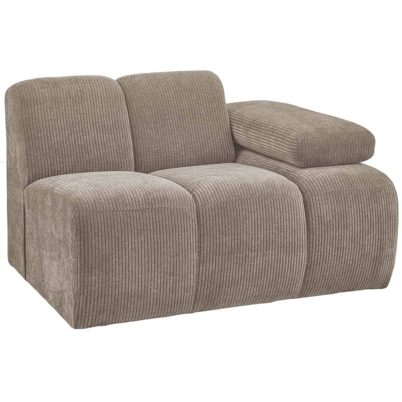 Modulsofa Mojo Flachcord 1er Arm-Rechts, Sand