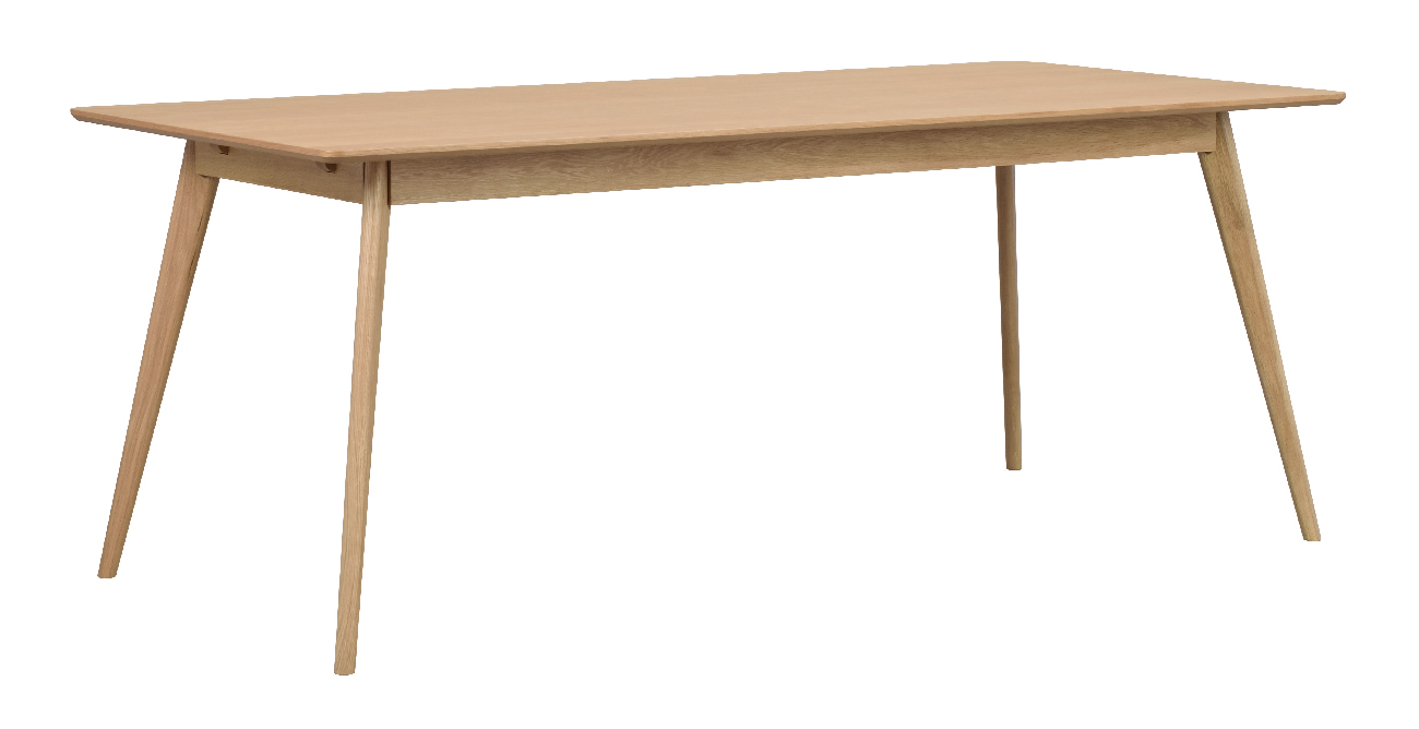 Esstisch Yumi Rechteckig 190x90cm, MDF Eiche Natur