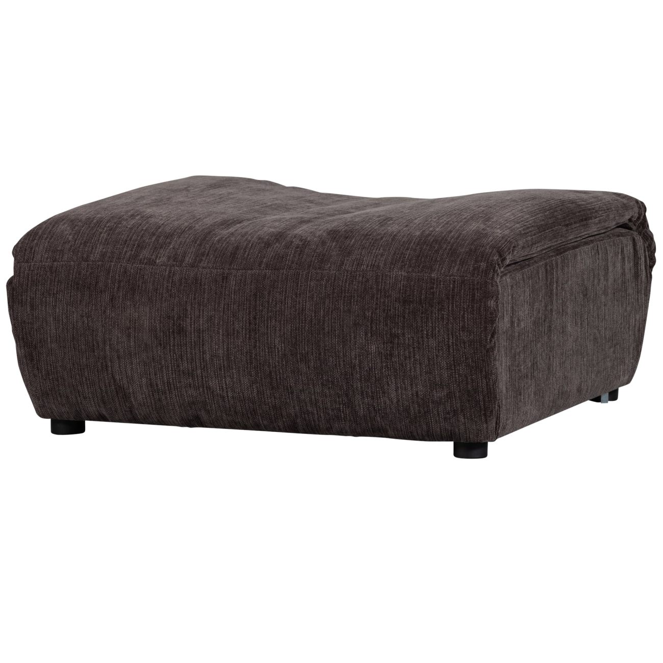 Hocker Baggy aus Melange-Stoff, Dunkelbraun