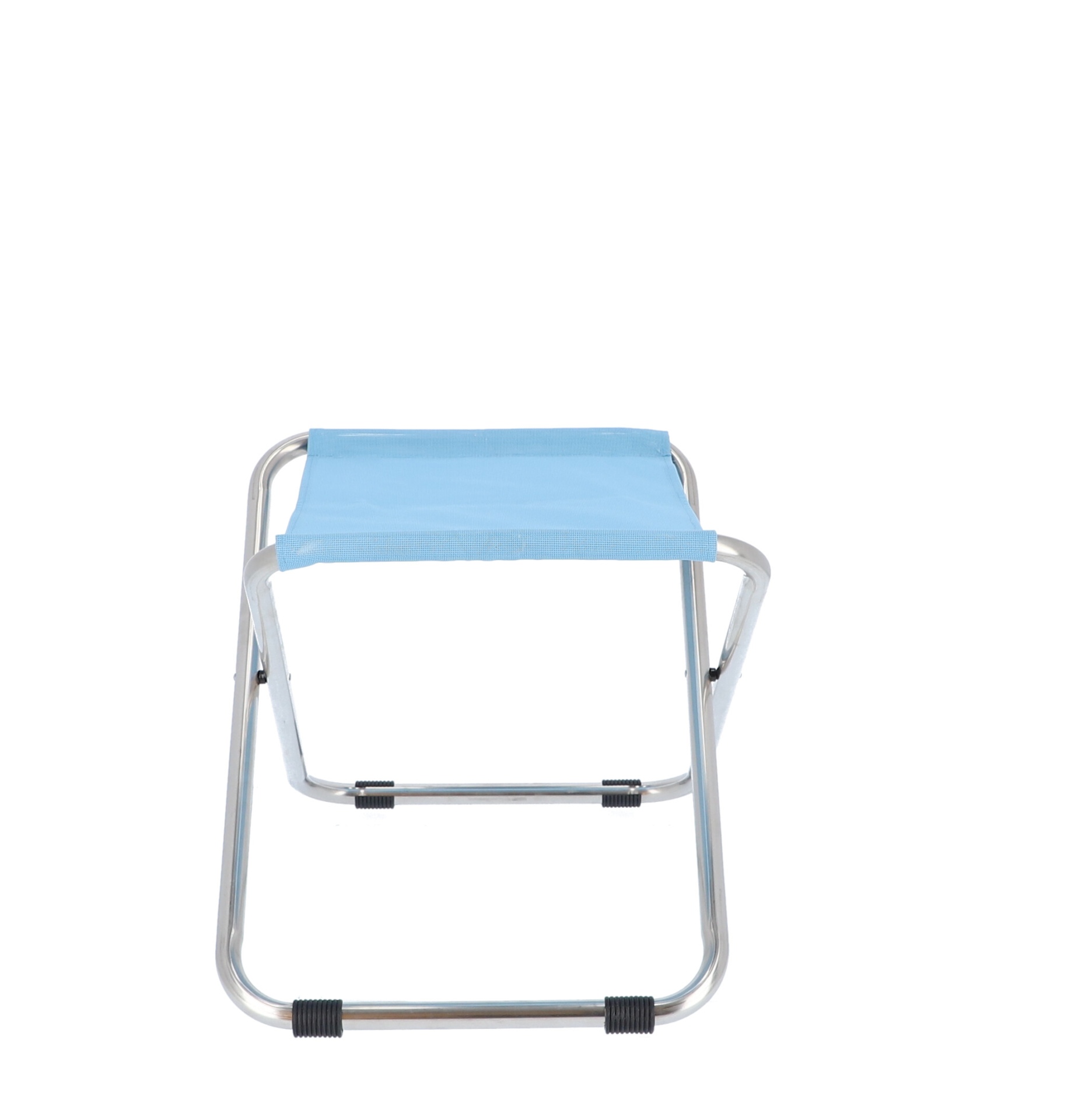 Hocker Chico aus Aluminium, Meerblau