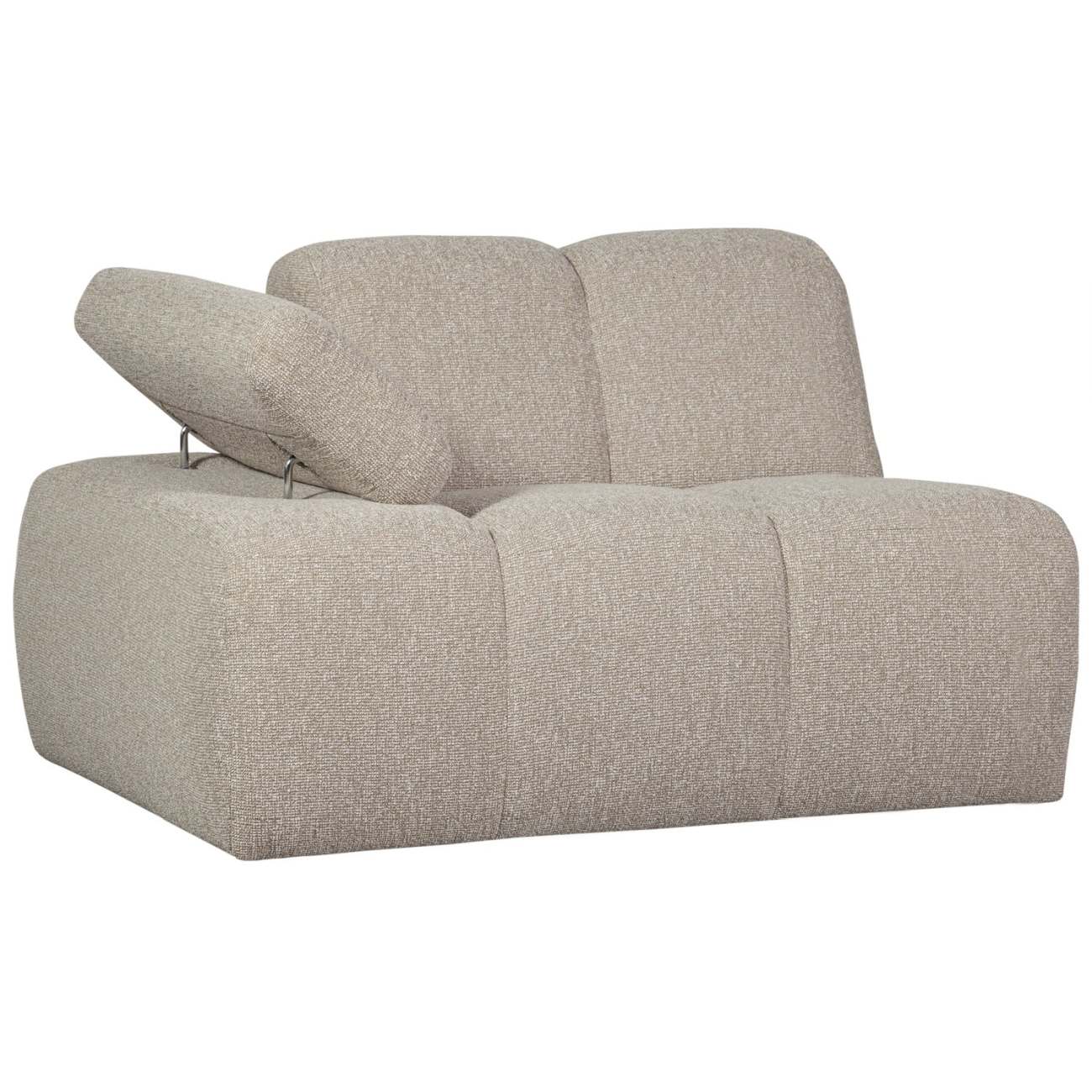 Modulsofa Mojo Boucle 1er Arm-Links, Beige