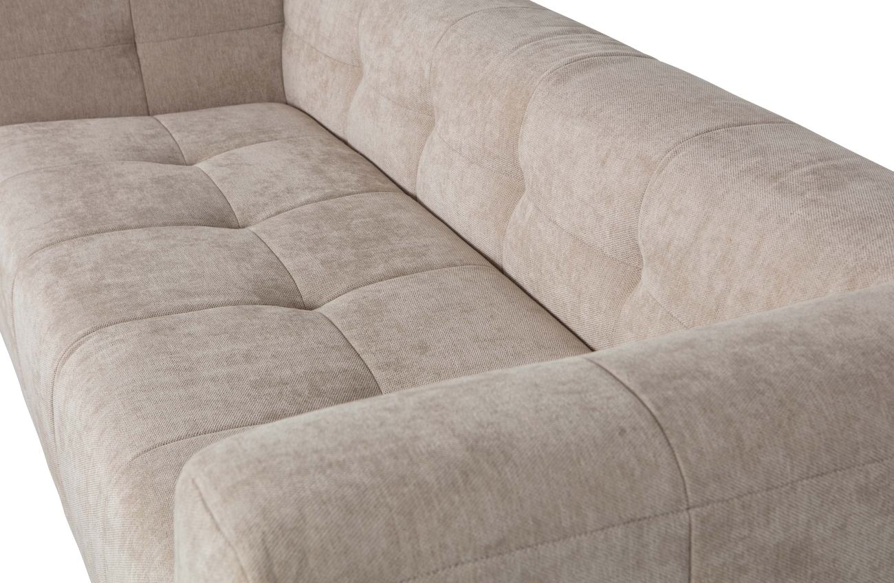 Sofa Grid aus Chenille-Gewebe, Beige