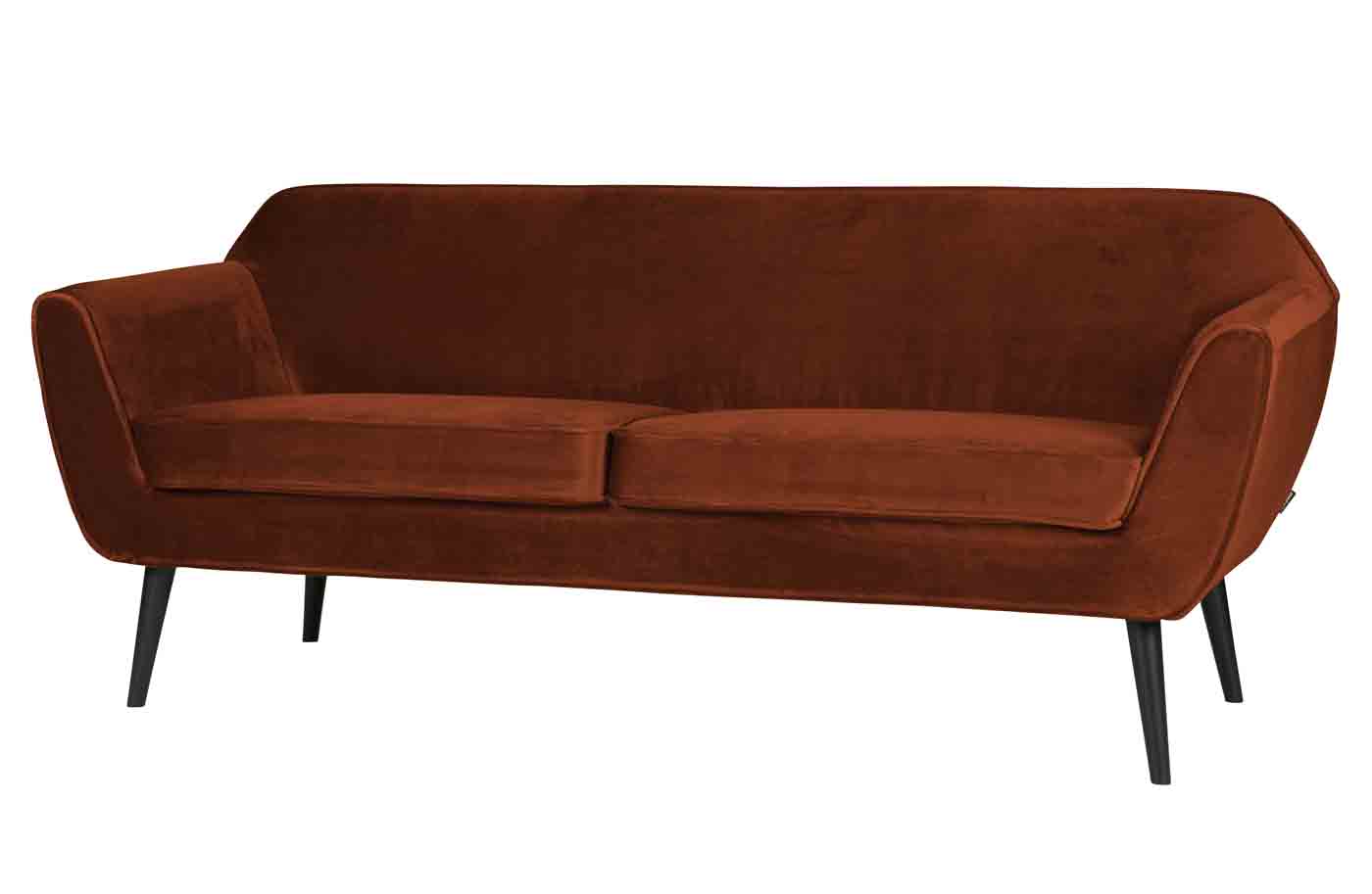 Sofa Rocco Samt, 187cm Rost