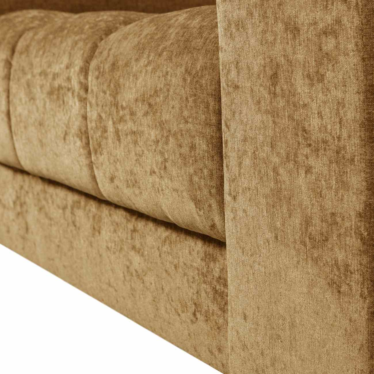 Sofa Date 3-Sitzer aus Webstoff, Gold