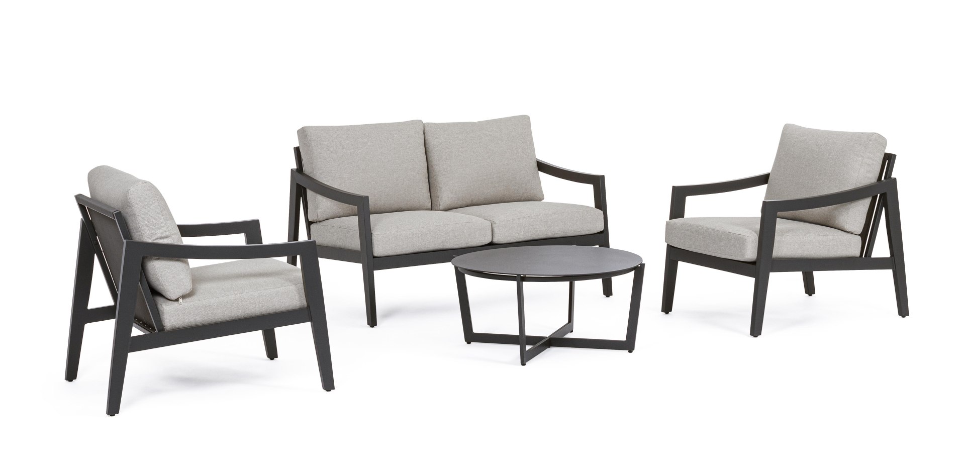 Gartenlounge Sirenus 4er-Set, Anthrazit