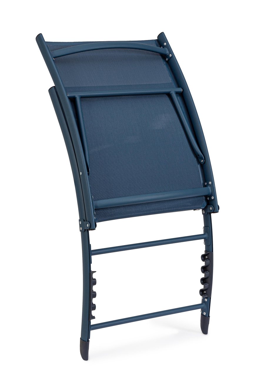 Loungesessel Taylor aus Aluminium, Blau