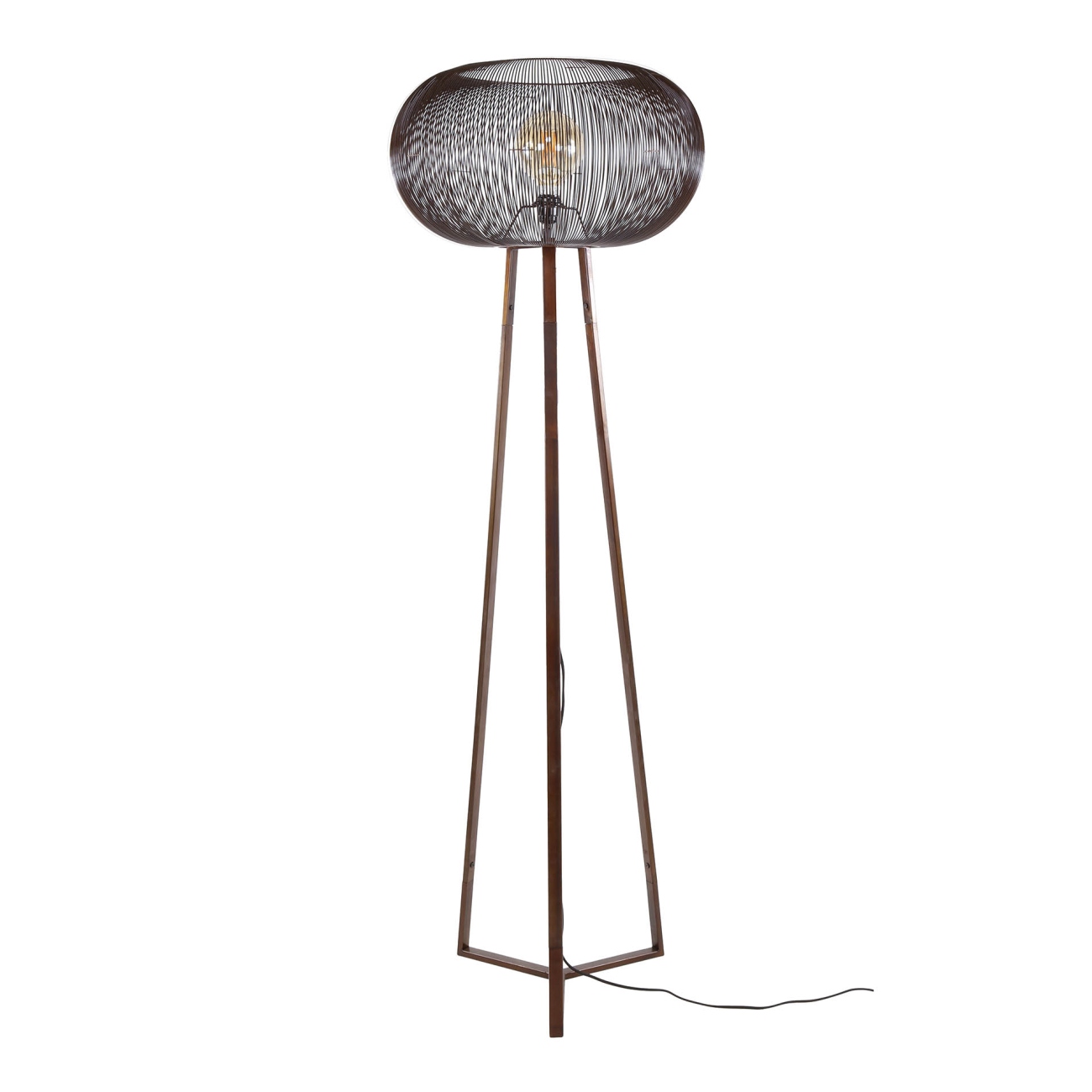 Stehleuchte Sea Urchin, Metall Kupferbraun, Ø 55 cm, 170 cm, inkl. LED