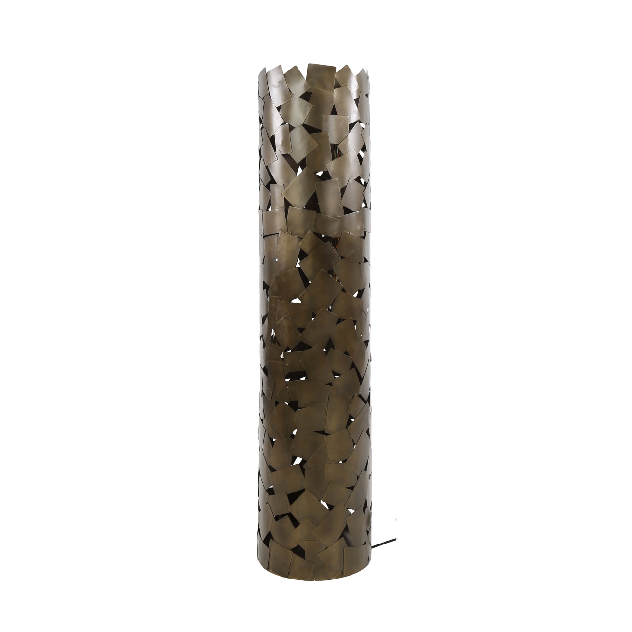 Stehleuchte Motiqora - Metall in Antike Bronze, Ø 30 cm, inkl. LED