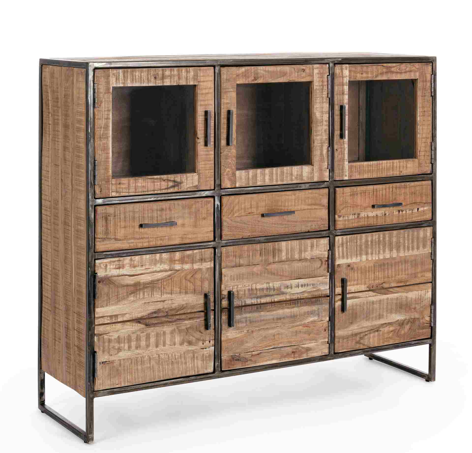 Sideboard Elmer aus Akazienholz, 135 cm