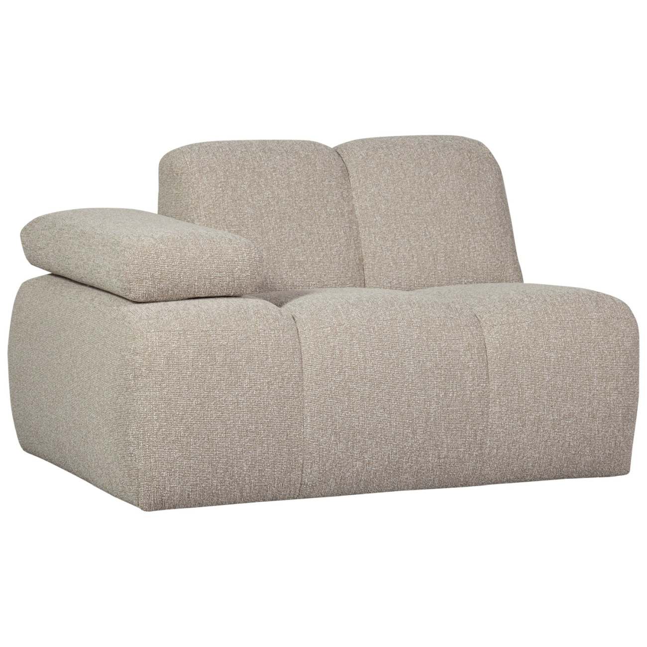 Modulsofa Mojo Boucle 1er Arm-Links, Beige