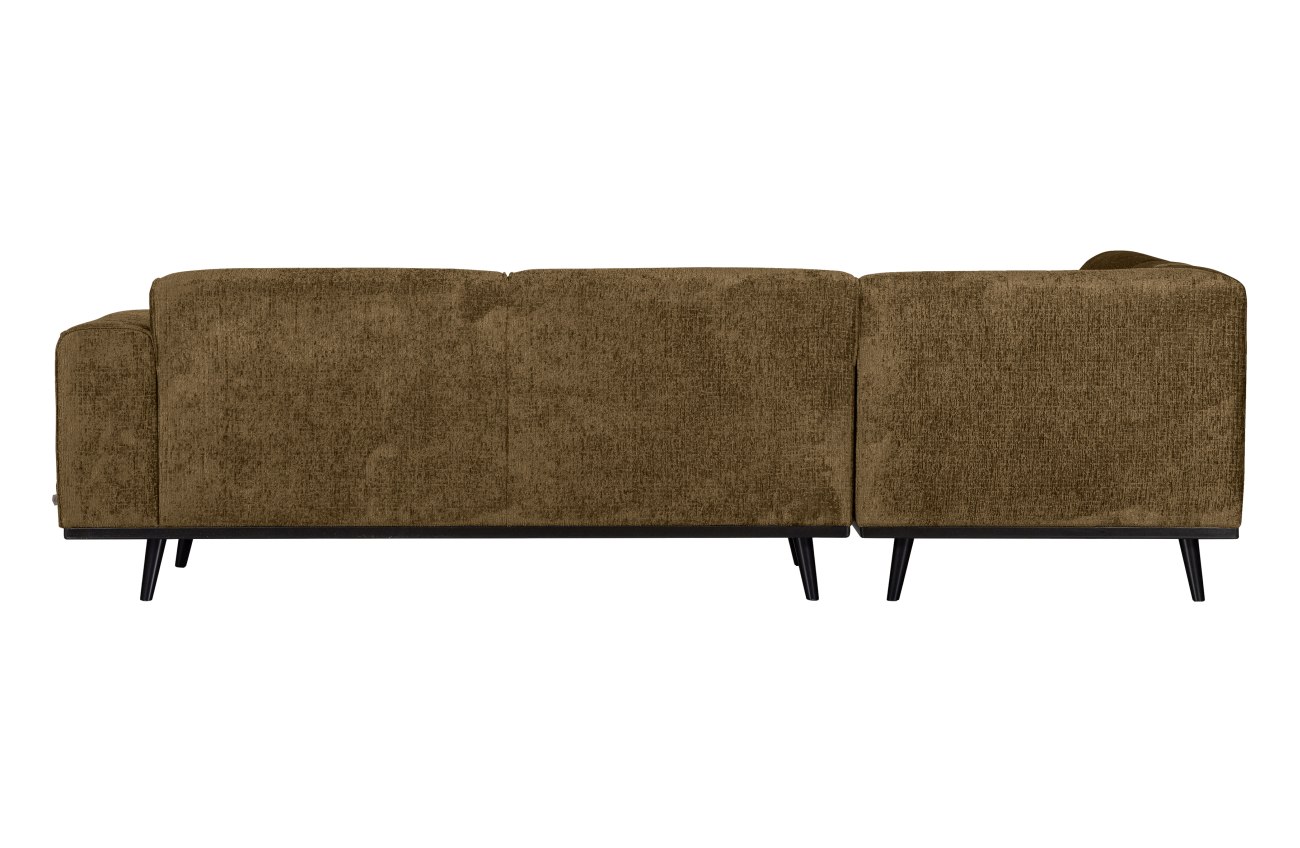 Ecksofa Statement aus Struktursamt Links, Brass