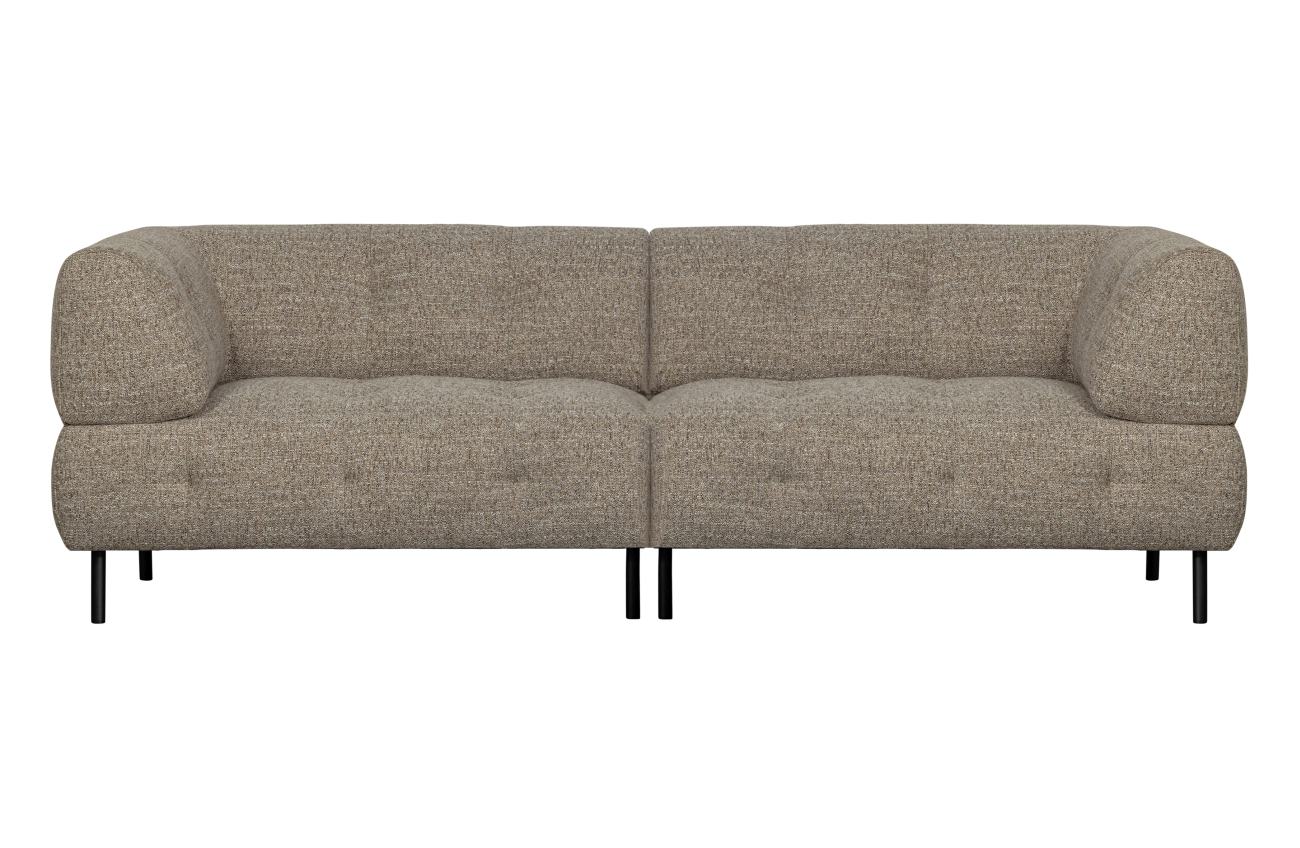 Sofa Lloyd aus grobmaschigen Stoff, Braun