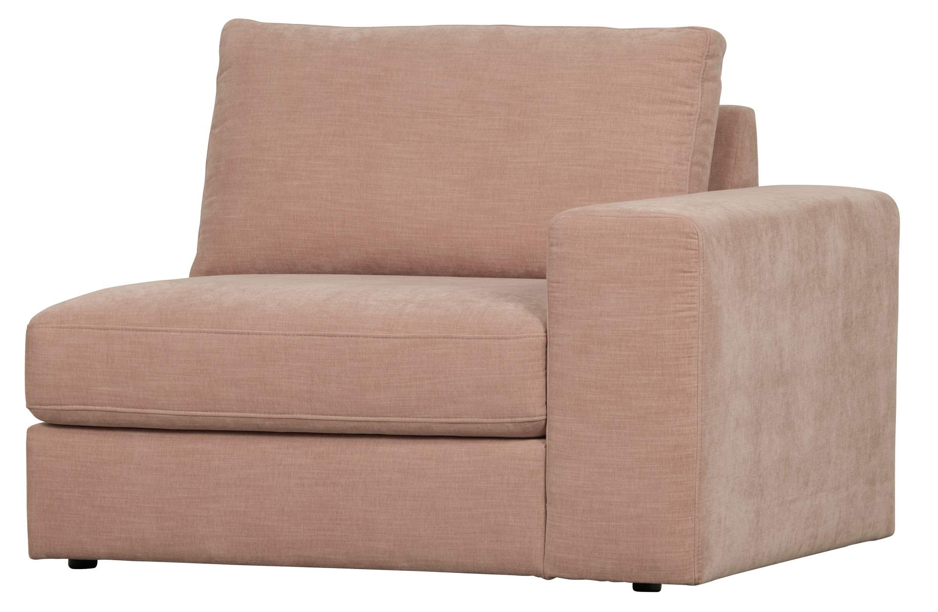 Modulsofa Family 1-Seat Element Rechts, Rosa