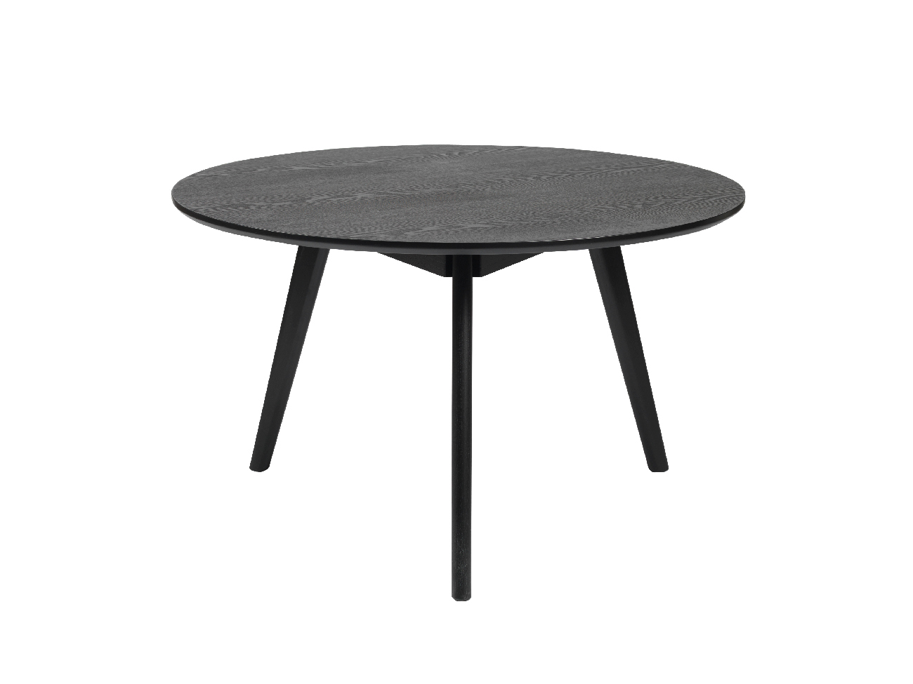 Couchtisch Yumi Rund 90cm, Esche Schwarz