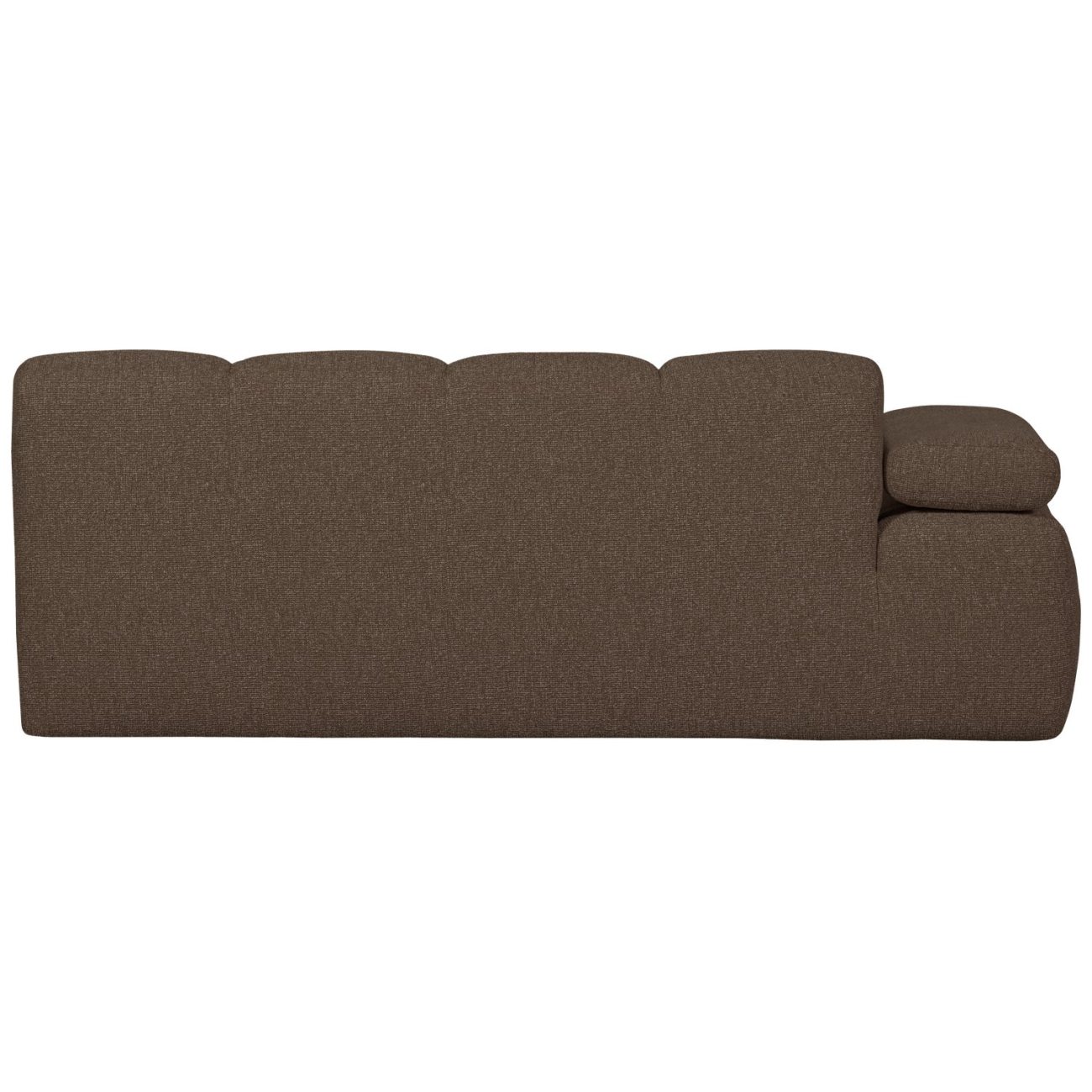 Modulsofa Mojo Boucle 2er Arm-Links, Braun