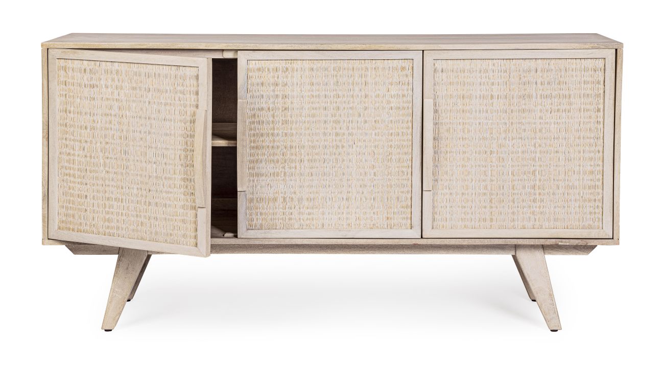 Sideboard Sahana aus Mangoholz, 3 Türen