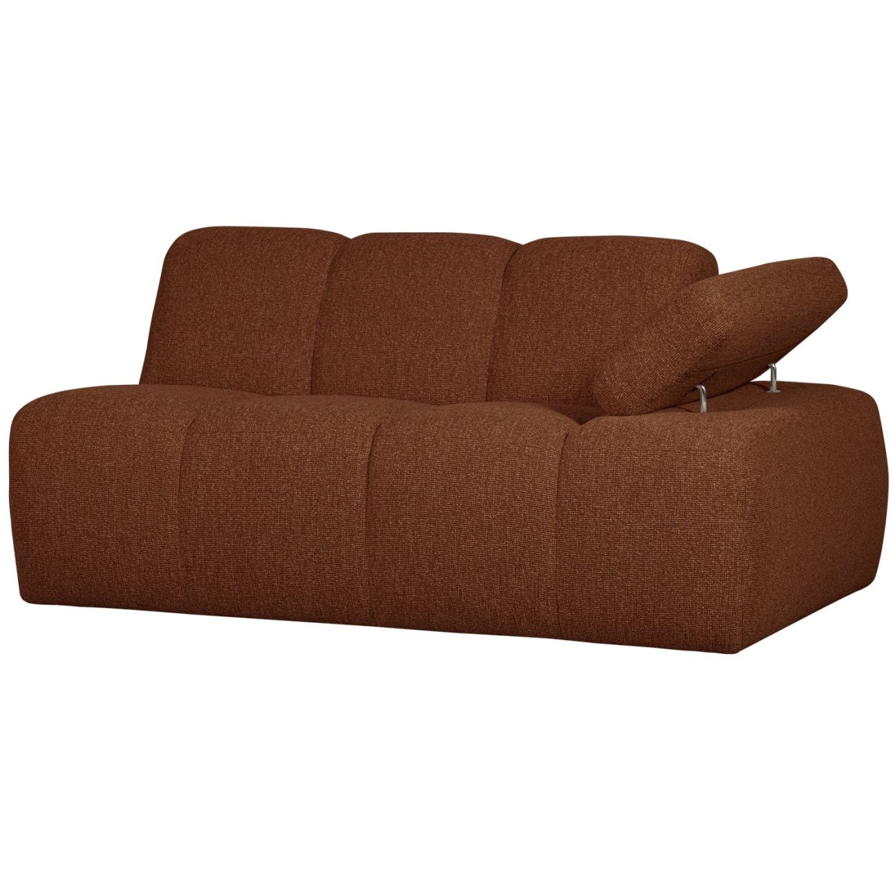 Modulsofa Mojo Boucle 1,5er Arm-Rechts, Rostbraun