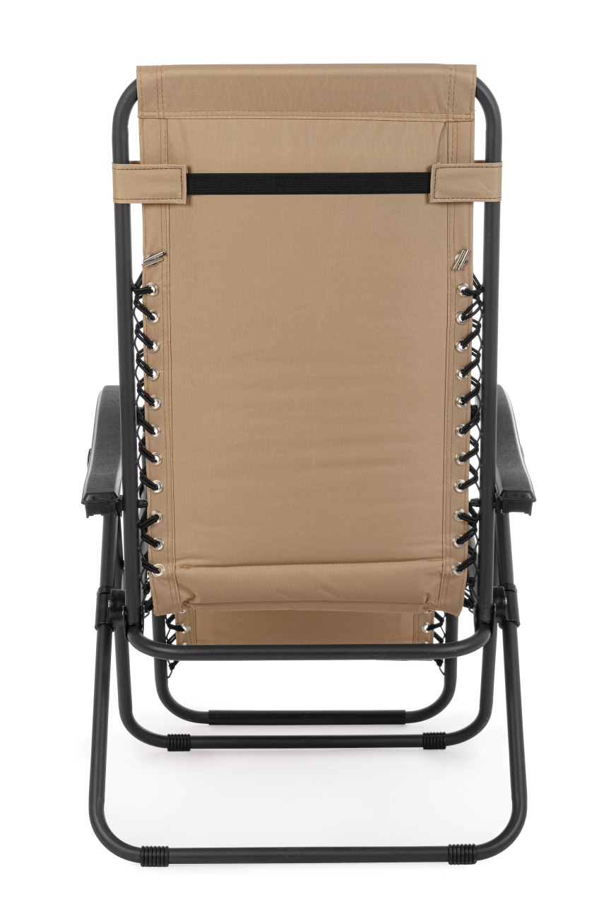 Loungesessel Wayne aus Metall, Beige