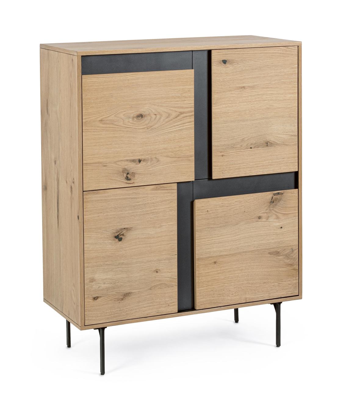 Highboard Stanwood aus Eichenholz, 90 cm