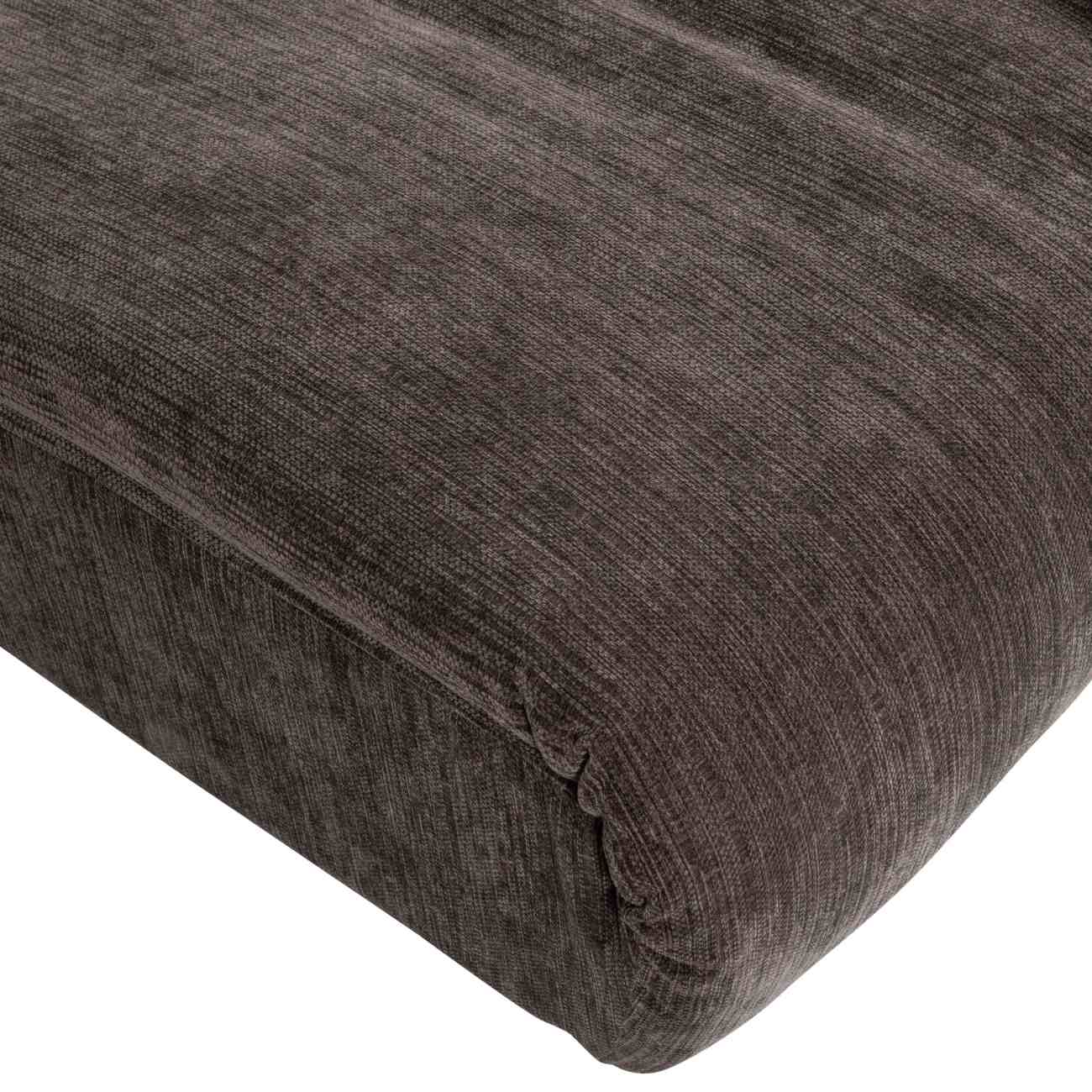 Hocker Baggy aus Melange-Stoff, Dunkelbraun