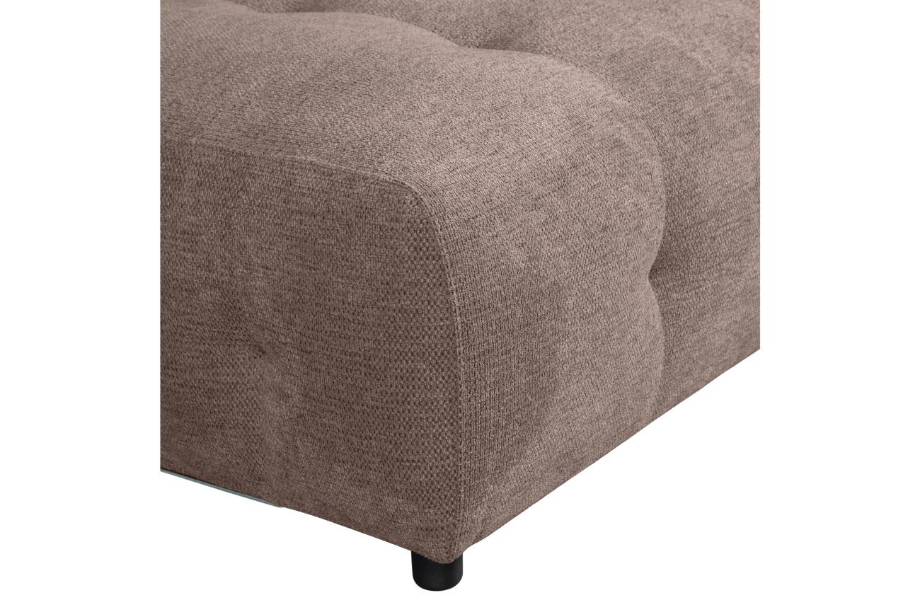 Modulsofa Louis aus Chenille Rechts, Braun